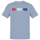 Men's T-shirt Red White Blue Because of the Brave