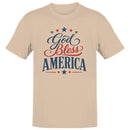 God Bless America Men's T-shirt with Patriotic Stars