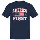 America First USA Flag Stars Men's T-shirt