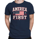 America First USA Flag Stars Men's T-shirt
