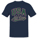 USA All Day Vintage Retro Stars Men's T-shirt