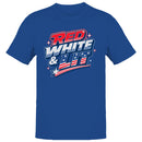 Men's T-shirt Red White & Lit Patriotic Stars