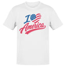 I Love America Patriotic Heart Men's T-shirt