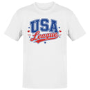 USA League Vintage Sports Emblem Men's T-shirt
