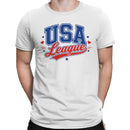 USA League Vintage Sports Emblem Men's T-shirt