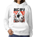 Onigiri Kaiju Monster Art Women's Hoodie