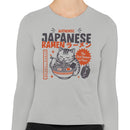 Japanese Ramen Cat Osaka Women's Long Sleeve Shirt