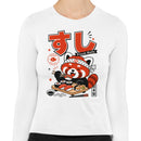 Cute Red Panda Eating Women's Long Sleeve T-Shirt