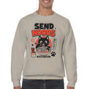 Send Noods Cat Ramen Parody Men's Sweatshirt