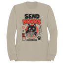 Send Noods Cat Ramen Parody Men's Sweatshirt
