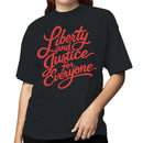 Liberty and Justice Quote Women's T-shirt
