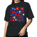 Rights For All Not A Few Floral Women's T-shirt