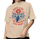 Vote For The America You Want Floral Women's T-shirt