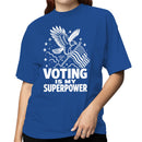 Voting Is My Superpower Eagle Women's T-shirt