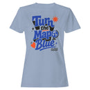 Turn the Map Blue Motivational Women's T-shirt