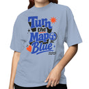 Turn the Map Blue Motivational Women's T-shirt