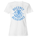 Floral Birds Women's T-shirt - Decency Is The Resistance
