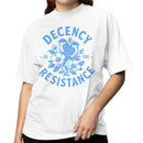 Floral Birds Women's T-shirt - Decency Is The Resistance