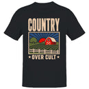 Country Over Cult Farm Sunrise Barn Men's T-shirt