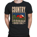 Country Over Cult Farm Sunrise Barn Men's T-shirt