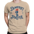 Men's T-shirt Democracy Forever Liberty Torch Graphic