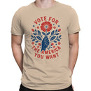 Vote For The America You Want Floral Art Men's T-shirt