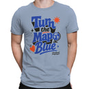 Turn the Map Blue Motivational Men's T-shirt