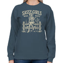 Sassy Girls Wear Boots Women's Sweatshirt