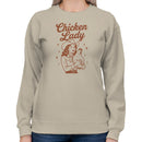 Chicken Lady Farm Animal Art Women's Sweatshirt