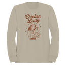Chicken Lady Farm Animal Art Women's Sweatshirt