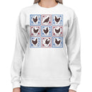 Farmhouse Chicken Floral Women's Sweatshirt