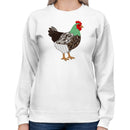 Vintage Chicken Motif Women's Sweatshirt
