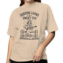 Serving Looks & Sweet Tea Cowgirl Music Women's T-shirt