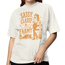 Women's T-shirt: Sassy Classy & Farmy Cowgirl