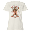 Women's T-shirt American Sweetheart Cowboy Boots Floral