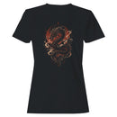 Asian Dragon Fire Illustration Women's T-shirt