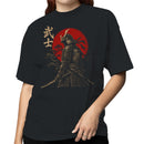 Samurai Bushi with Katana Red Sun Women's T-shirt
