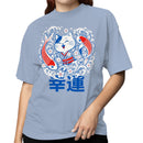 Lucky Cat Koi Fish Sakura Women's T-shirt