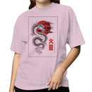 Fire Dragon Red Sun Art Women's T-shirt