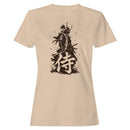 Samurai Kanji Warrior Ink Illustration Women's T-shirt