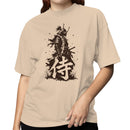 Samurai Kanji Warrior Ink Illustration Women's T-shirt