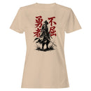 Samurai Silhouette Japanese Kanji Courage Women's T-shirt