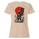 Samurai Silhouette Red Sun Women's T-shirt