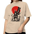 Samurai Silhouette Red Sun Women's T-shirt