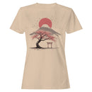 Mount Fuji Sakura Tree Torii Gate Women's T-shirt