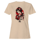 Japanese Geisha Floral Fox Mask Women's T-shirt