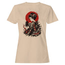 Japanese Geisha Red Sun Sakura Women's T-shirt