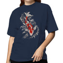 Japanese Koi Fish Water Waves Women's T-shirt