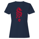 Red Dragon Kanji Power Symbol Women's T-shirt
