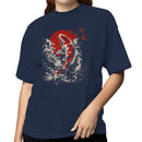Japanese Koi Fish Red Sun Waves Women's T-shirt